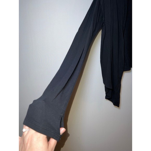 Athleta Black Waterfall Cardigan Sweater Size M - Picture 4 of 6